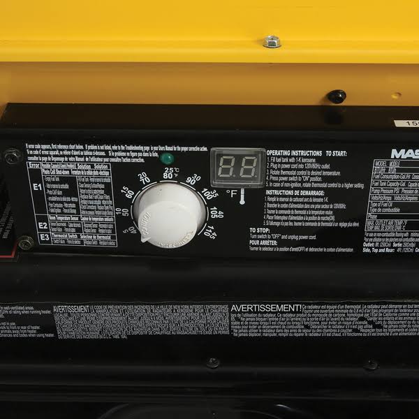 Master 140,000 BTU Kerosene/Diesel Forced Air Heater, MH-140T-KFA