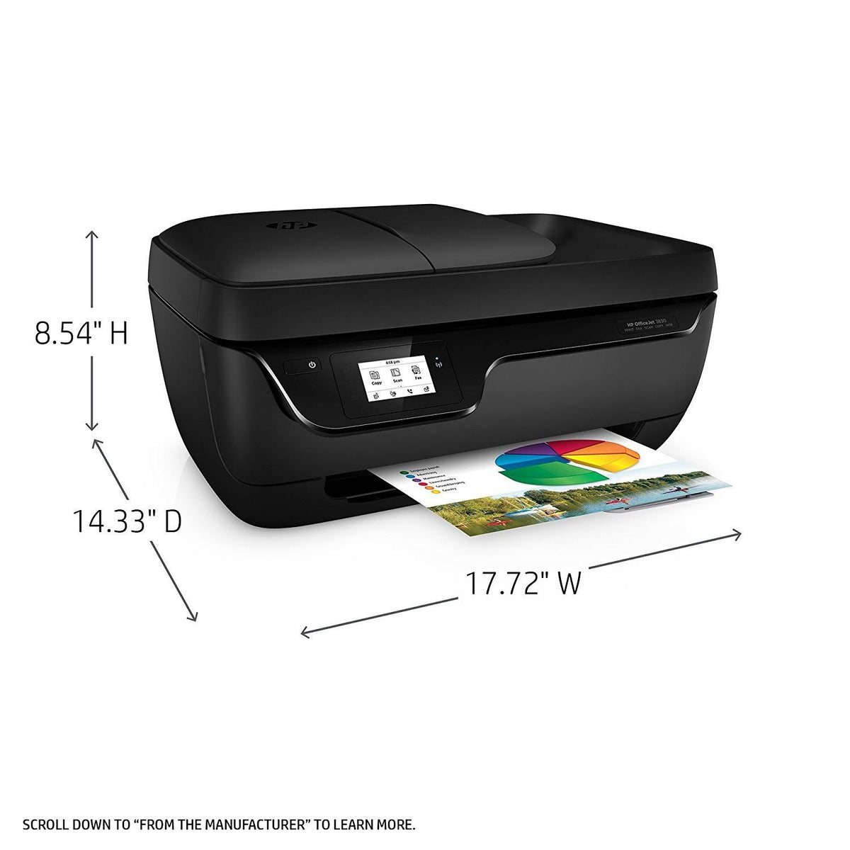 HP - OfficeJet 3830 Wireless All-In-One Instant Ink Ready Printer - Black