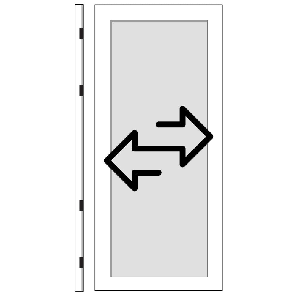 Larson Signature Classic 36-in x 81-in Black Full-view Aluminum Storm Door | 14904052
