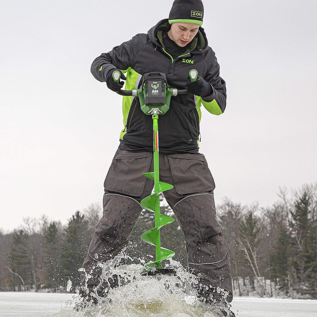 ION 39250 8 R1 Electric Ice Auger, Green/Black