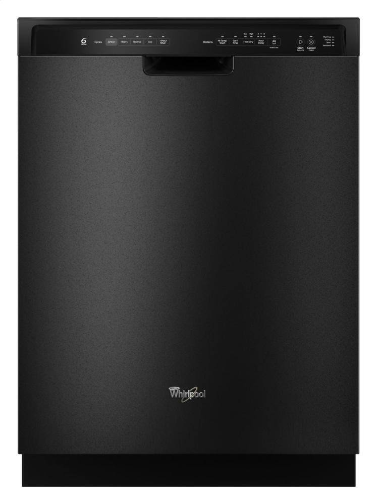 Whirlpool WDF750SAYB Gold Series 24x22 Black Full Console Dishwasher - Energy Star