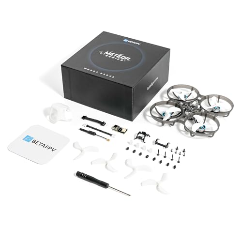 BETAFPV Meteor75 Pro Brushless Whoop Quadcopter with Matrix 1S 3IN1 HD FC, 1102 22000KV Motor, 45mm 3-Blade Prop Compatible for O4 Air Unit for FPV Filmmakers Enthusiasts Flight Indoor Outdoor - PNP