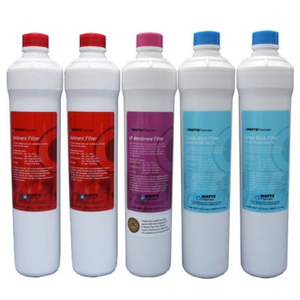 Watts Premier 560039 UF-3 Ultra Filtration 5-Filter Annual Pack