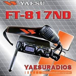 Yaesu FT-817ND HF VHF UHF Ultra Compact HF Amateur Transceiver