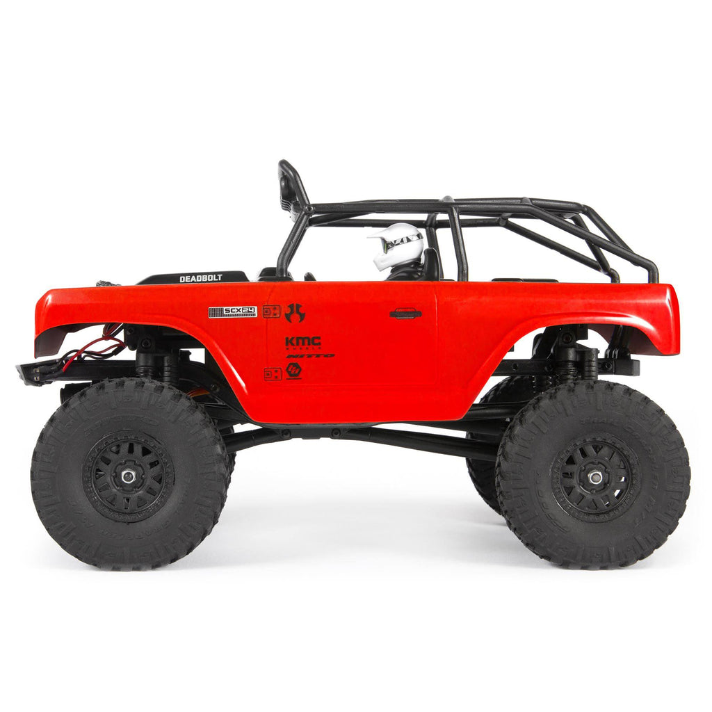 Axial 1/24 SCX24 Deadbolt 4WD Rock Crawler Brushed RTR Red