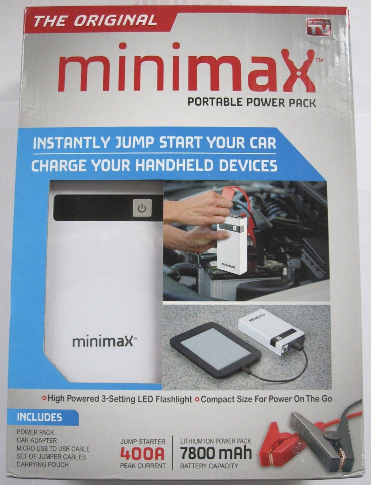 Minimax Portable Power Pack 7800mAh Car Jump Starter Battery Booster