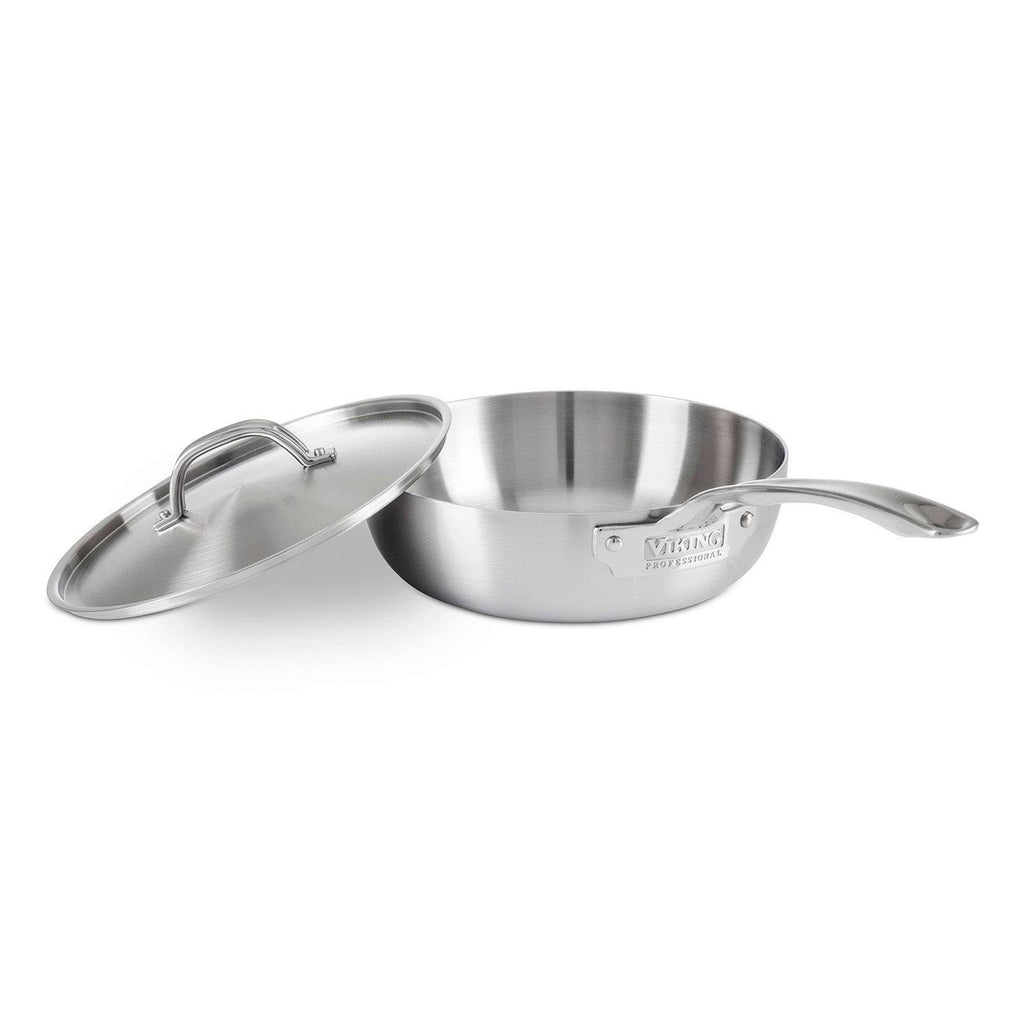 Viking Professional 5-Ply 3-Quart Stainless Steel Saucier