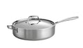 Tramontina Tri-Ply Clad 6-Quart Stainless Steel Covered Deep Saute Pan
