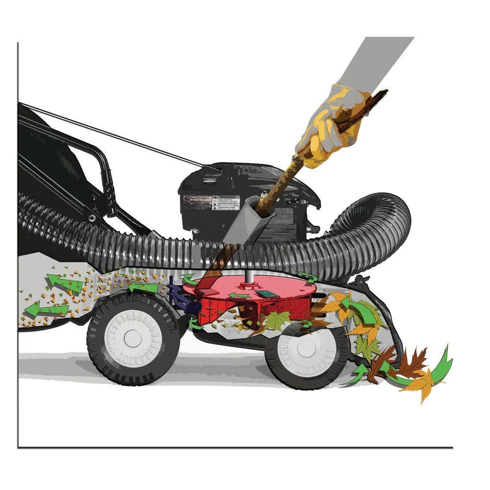 Home Cub Cadet 1.5 in. 159 CC GAS Chipper Shredder Vacuum CSV050