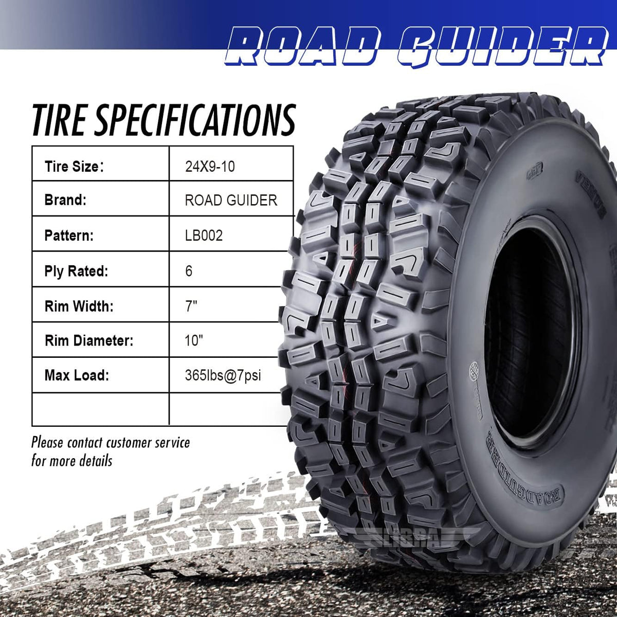 One New ATV tire 24x9-10 24x9x10 6PR 10270