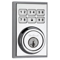 Kwikset 99090-022 SmartCode Electronic Deadbolt Featuring SmartKey, Polished Chrome