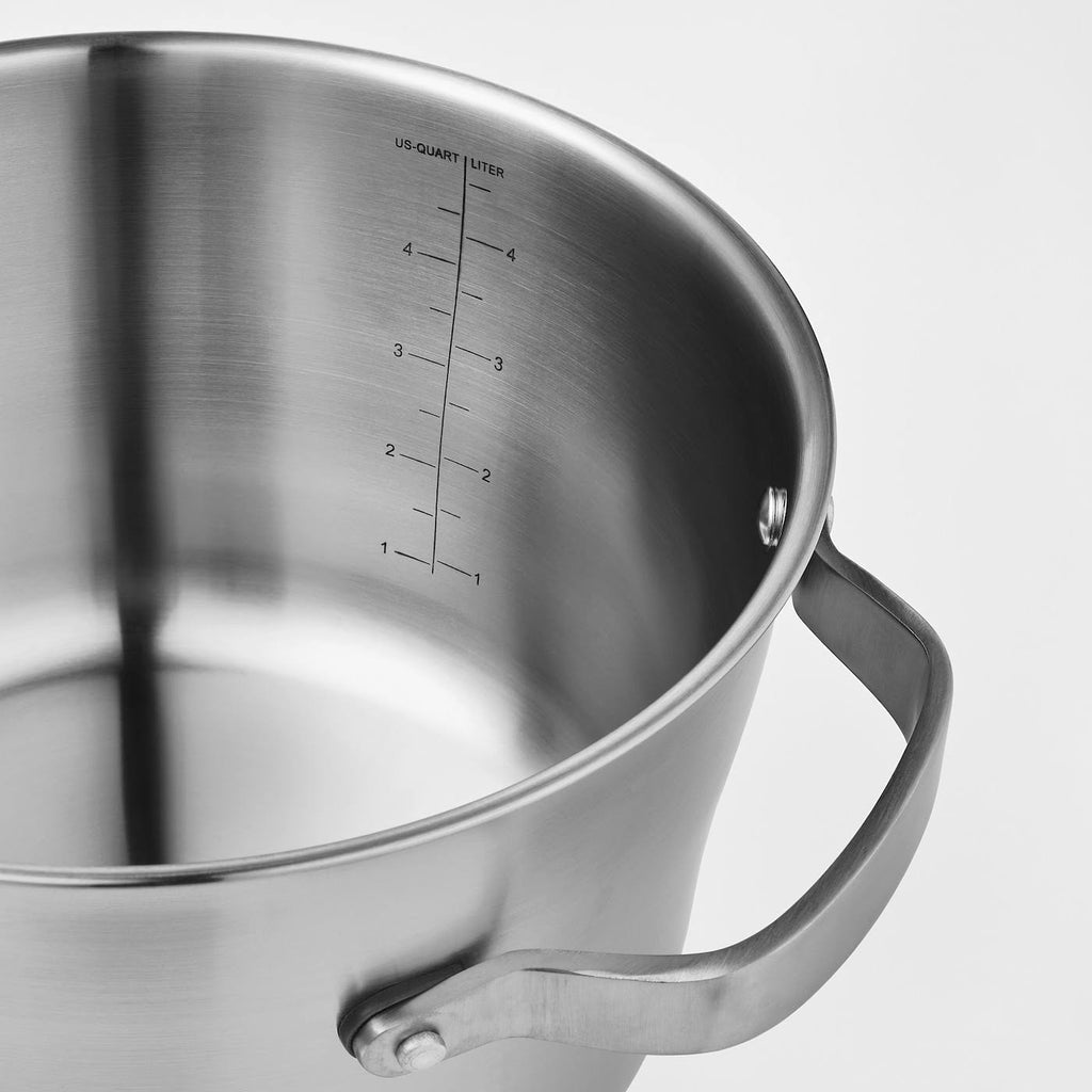 IKEA - SENSUELL Pot with Lid, Stainless Steel/Gray, 5.8 qt