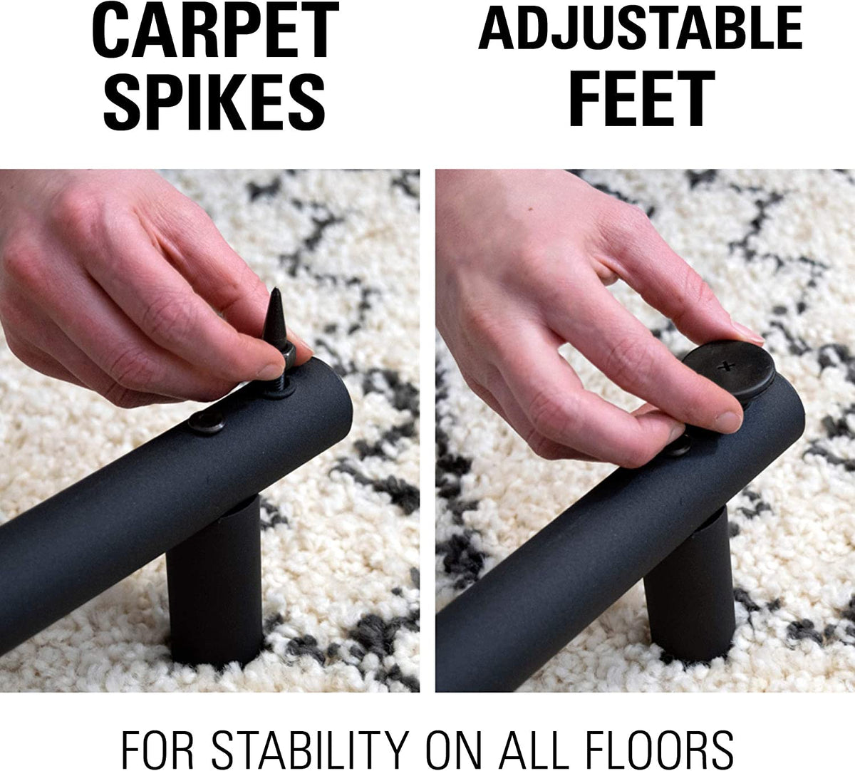 Sanus AV Media Stand with Built-in Cable Mangement & Adjustable Feet - Heavy Duty Design Holds 400lbs of Audio/Video Components - Features Simple 15-Minute Install & Includes All Hardware