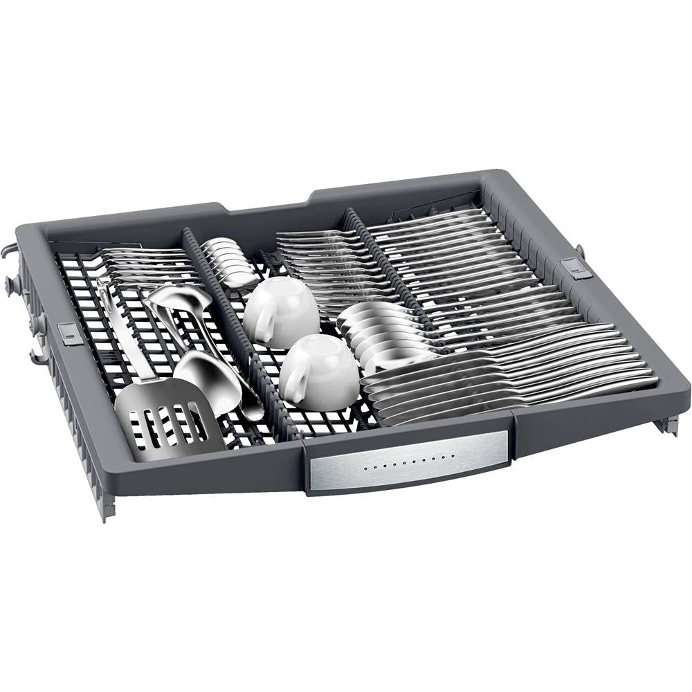Bosch - 800 Series 24 Top Control Built-In Dishwasher with CrystalDry, Stainless Steel Tub, 3rd Rack, 42 dBa - Custom Panel Ready