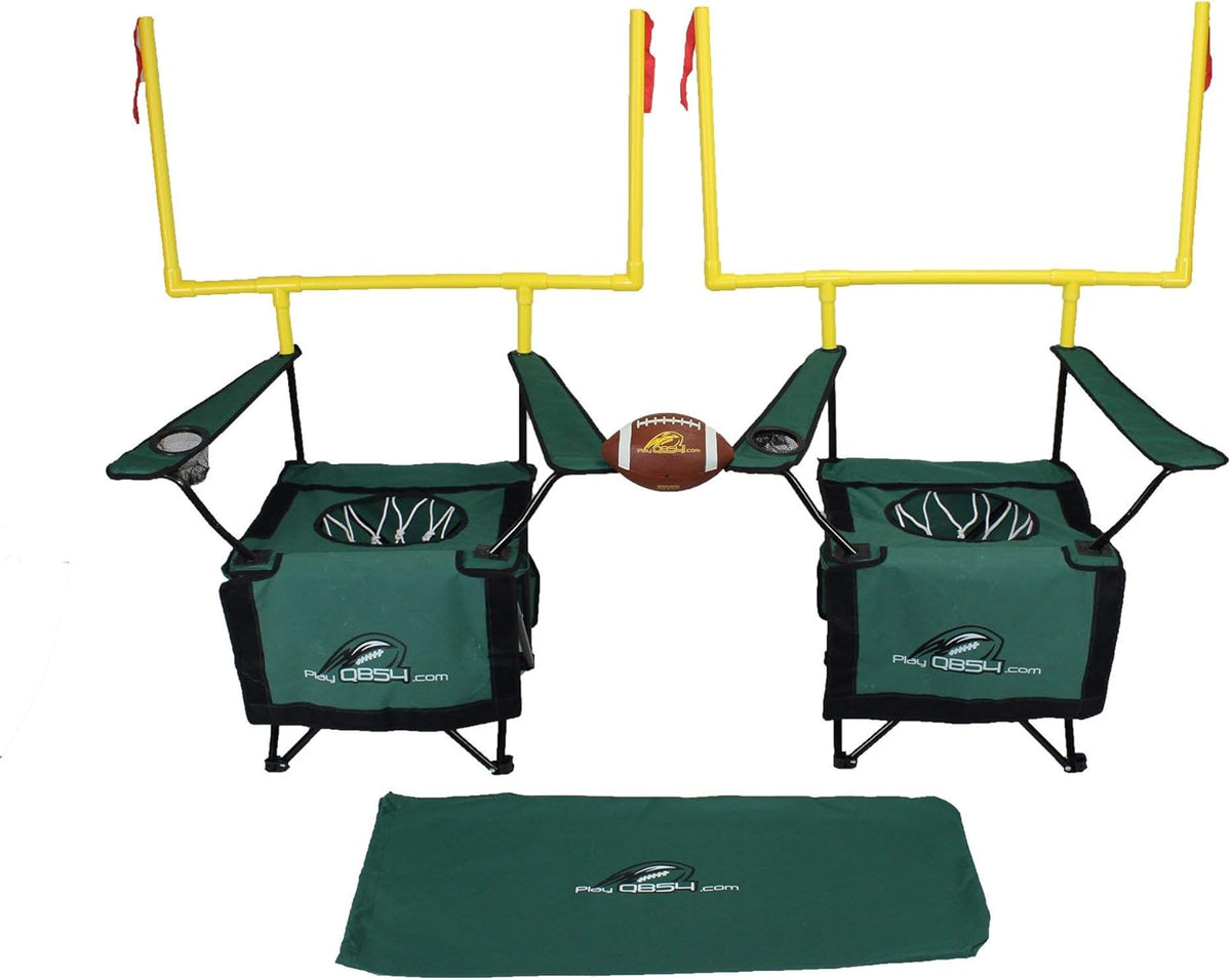 QB54 - The Ultimate Football Yard Game Set, Outdoor Football Toss for Tailgating, Backyard, Beach, Park, Tournaments, Sports Training, Score Touchdowns, Kick Field Goals