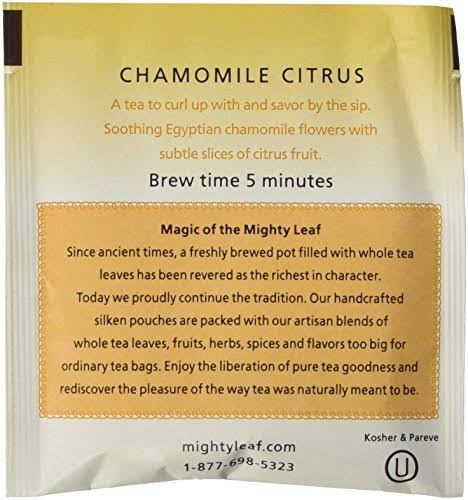 Mighty Leaf Chamomile Citrus Tea 100 Tea Pouches