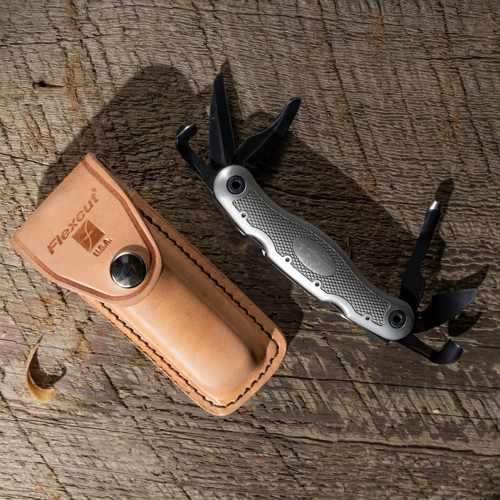 FLEXCUT Pocket Jack for Carvin' 2.0, Light Weight Wood Carving Jackknife Style Tool with 4 Blades, Made in the USA | JKN289