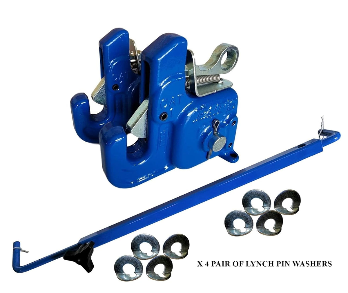 Pat's Easy Change with Stabilizer Bar - Best Quick Hitch System On The Market ?C Flexible, Durable and Affordable (CAT #1 Green)