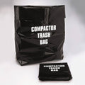 Broan 12 Trash Compactor Bags, Silver/Black - 12 pack