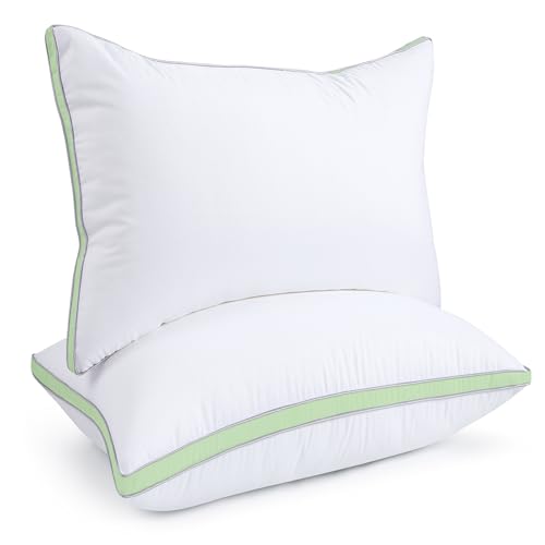 viewstar Bed Pillows King Size Set of 2, Hotel Quality, Down Alternative Big Pillow for Back, Stomach or Side Sleepers, Firm