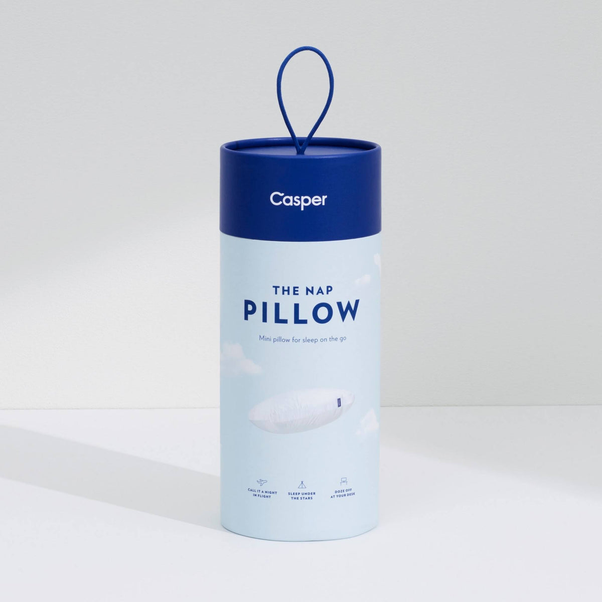 Casper Nap Travel Pillow White
