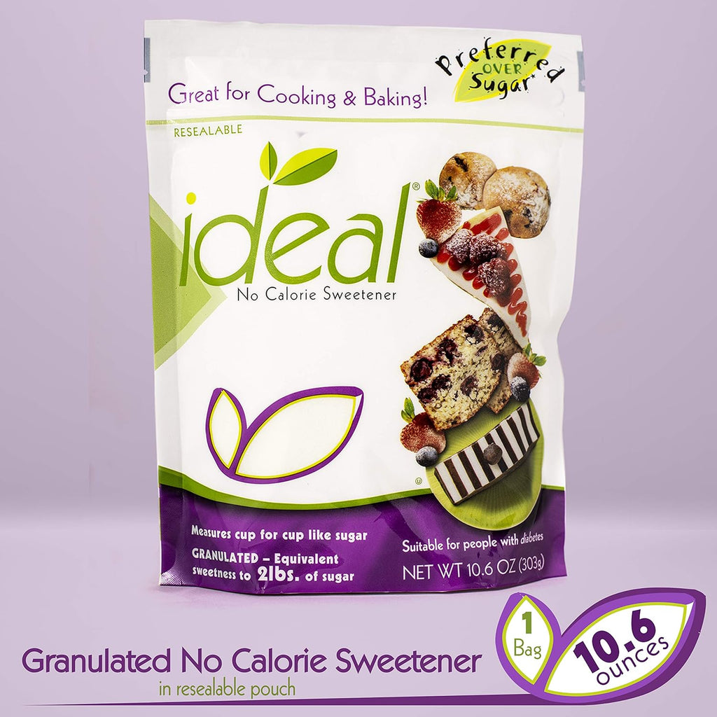 Ideal No Calorie Xylitol Sweetener: Natural, Non GMO, Keto Friendly, Bulk Granulated Sugar Substitute and Alternative, 10.6 Ounces Per Pouch - 6 Pouches 2024 Best Sellers