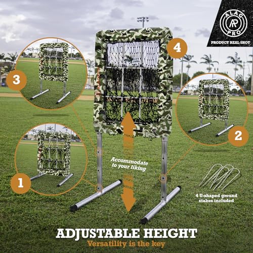 ALAGPRO? The Original 9 Hole Pitching Net with Strike Zone Pocket | Pitching Target for Baseball & Softball Pitchers