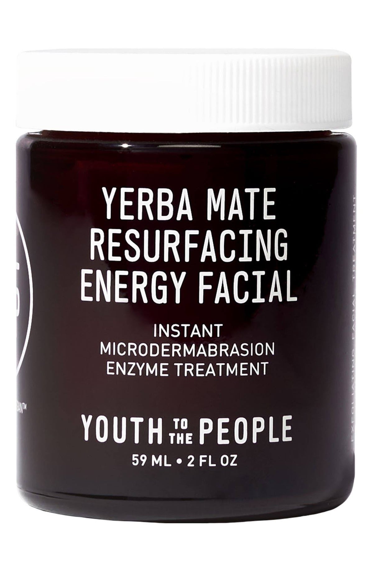 Youth to The People Yerba Mate Resurfacing u0026 Exfoliating Energy Facial with Enzymes - 59 ml