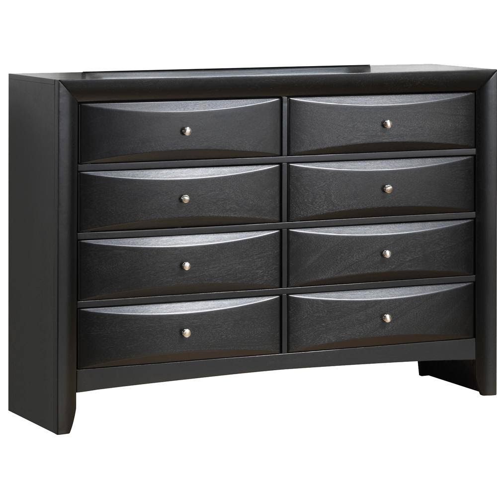 Glory Furniture Marilla 8 Drawer Dresser in Black - G1500-D