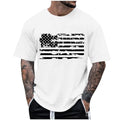 Mens American Flag Patriotic Shirt Distressed Short Sleeve Independence Day Shirt Graphic Tees Men