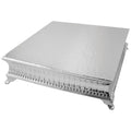 Tabletop Classics by Walco AC9127 18x22 Contemporary Square Nickel-Plated Cake Stand