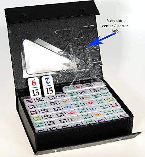 Dominoes Professional Numbered Double 15 Set with Color-Coded Numbers