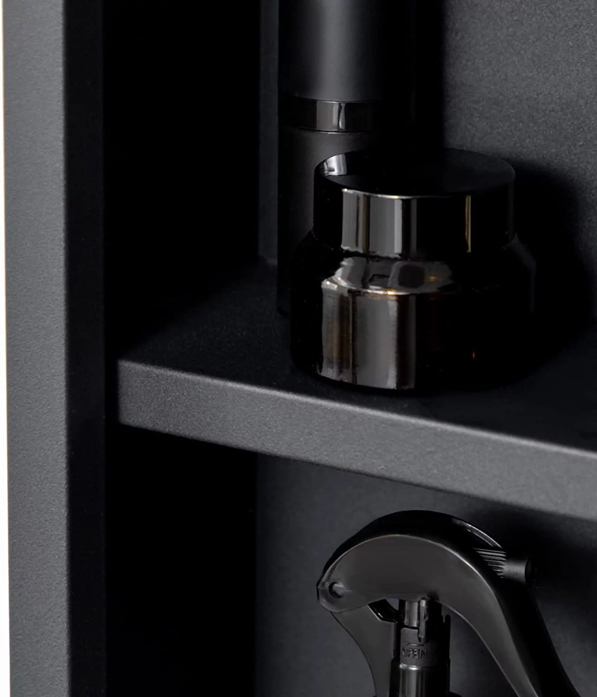 Wall-Mounted Medicine Cabinet with Mirror, Stainless Steel Bathroom Mirror Cabinet Wall Mounted with Storage Shelves for Living Room and Laundry Room, Black