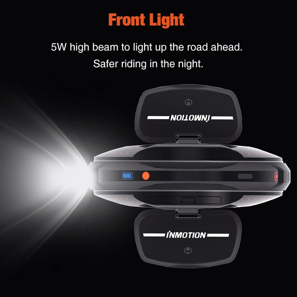 InMotion V8F Electric Unicycle 16 Inch Wheel 21.8 mph 35 Miles Mileage Self-Balancing Electric Scooter for Adults, Colorful Atmosphere Lamp, Built-in Speaker (US Plug)