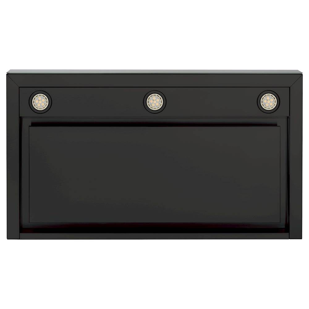 GE - 36 Convertible Range Hood - Black stainless steel