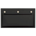 GE - 36 Convertible Range Hood - Black stainless steel