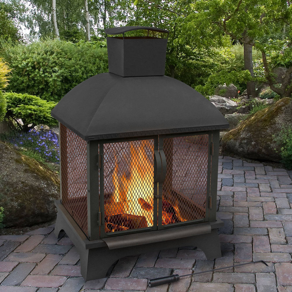 Landmann Redford Outdoor 26x22 Fireplace, Black 2024 Best Sellers
