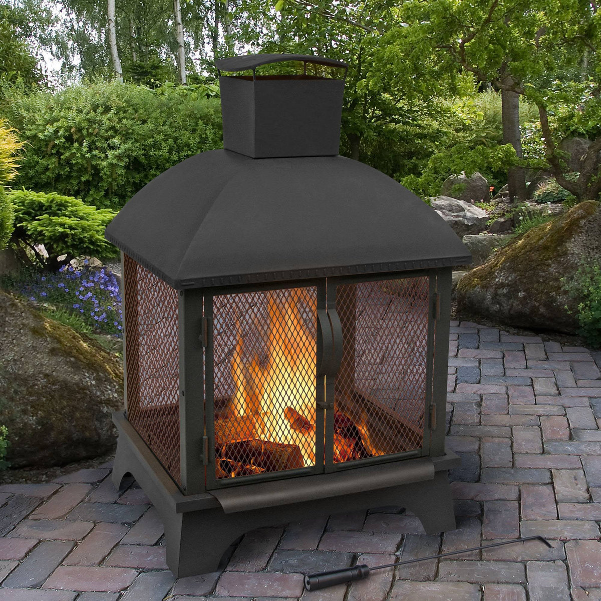 Landmann Redford Outdoor 26x22 Fireplace, Black 2024 Best Sellers