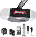 Genie Chain Drive 750 3/4 HPc Garage Door Opener w/Battery Backup - Heavy Duty Chain Drive - Operate your garage door when the primary power is out - Wireless Keypad Included, Model 7035-TKV,BLACK
