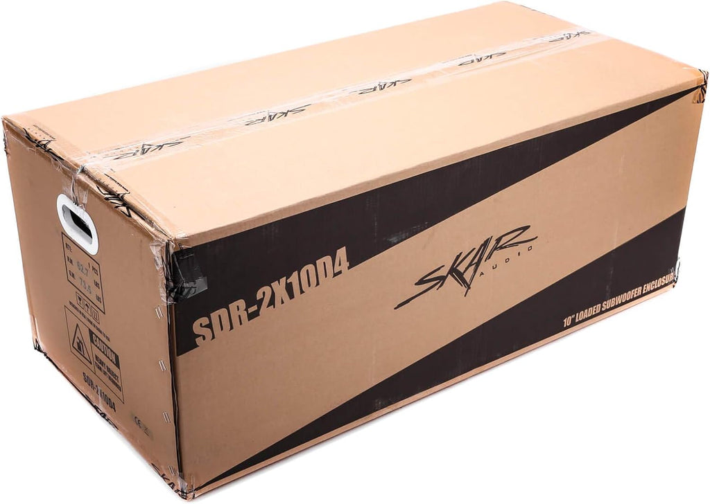 Skar Audio Dual 12 Complete 2,400 Watt SDR Series Subwoofer Bass Package - Includes Loaded Enclosure with Amplifier