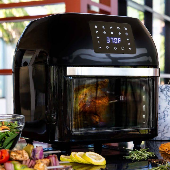 Best Choice Products 16.9qt 1800W 10-in-1 Family Size Air Fryer Countertop Oven, Rotisserie, Dehydrator - White