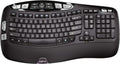 Logitech K350 Wireless Wave Ergonomic Keyboard with Unifying Wireless Technology - Black