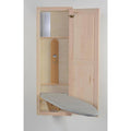 Hide-Away In-Wall Ironing Board with Maple DOOR, Unfinished