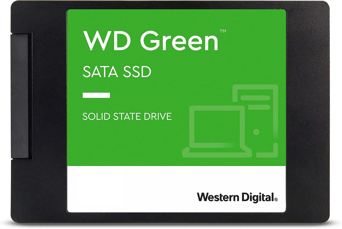 Western Digital 1TB WD Green Internal PC SSD Solid State Drive - SATA III 6 Gb/s, 2.5/7mm, Up to 550 MB/s - WDS100T2G0A