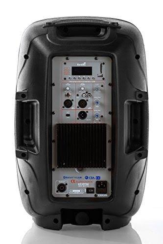Pair Alphasonik All-in-One 12x22 Powered 1500W Pro DJ Amplified Loud Speakers with Bluetooth USB SD Card Aux MP3 FM Radio PA Sys