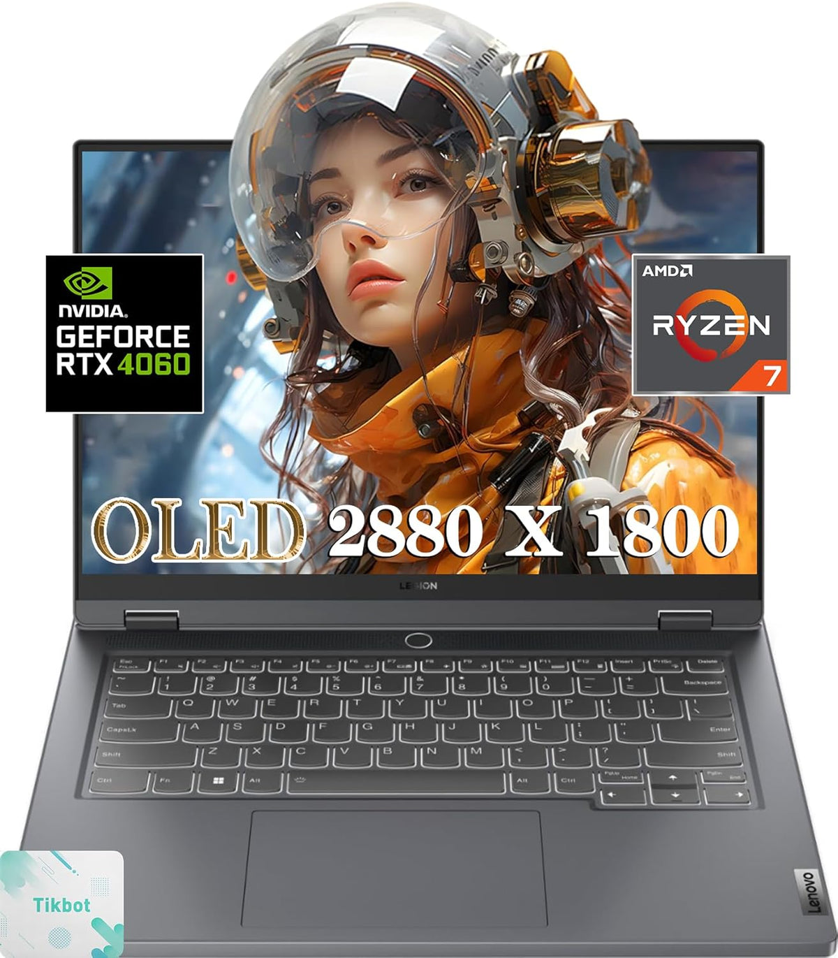 Lenovo - Legion Slim 5 Gaming Laptop - 14.5 OLED (2880 x 1800) - Ryzen 7 7840HS - NVIDIA GeForce RTX 4060 8GB - win11 Home - w/Mouse Pad (16GB RAM | 1TB SSD)