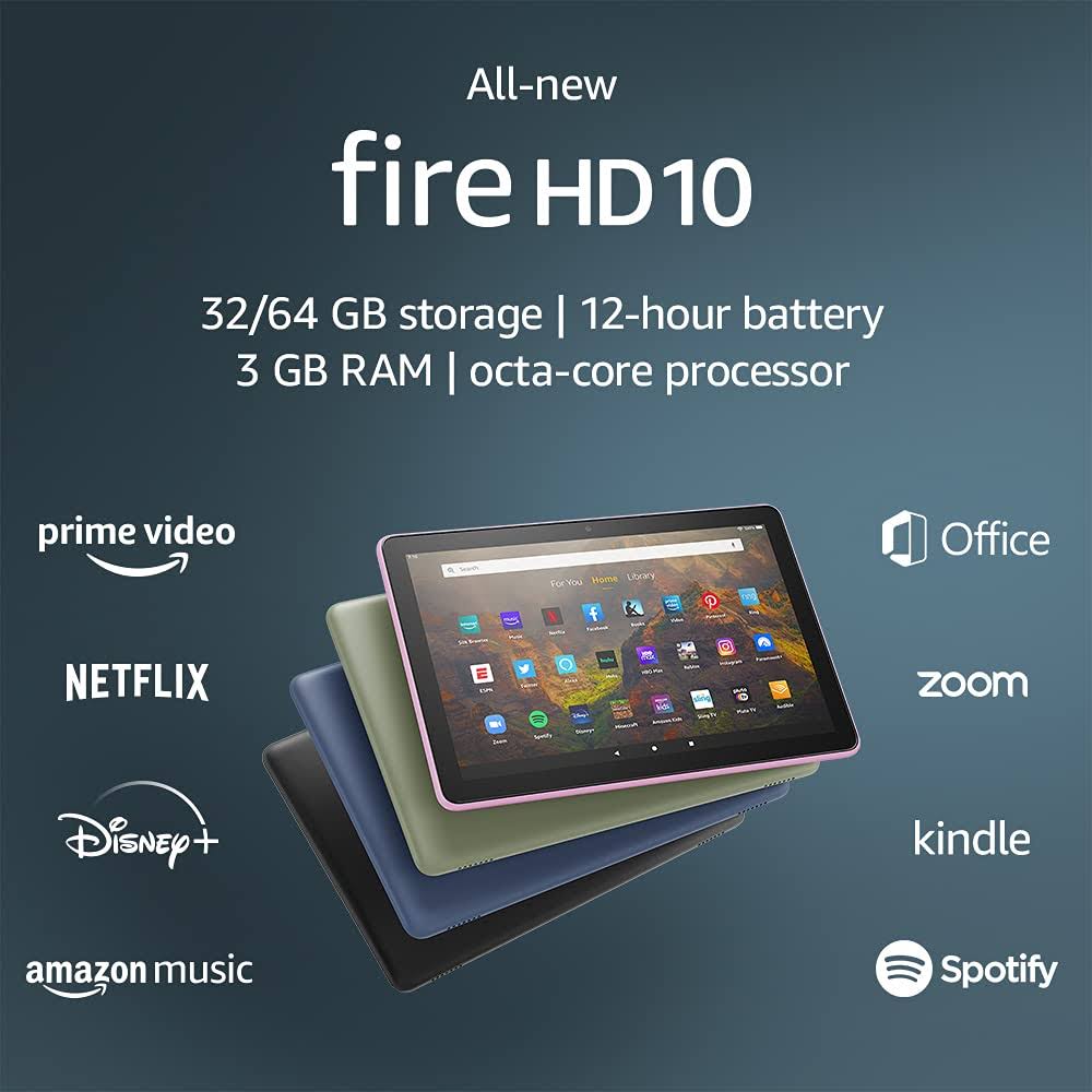Amazon - Fire HD 10 - 10.1x22- Tablet - 32 GB - Black