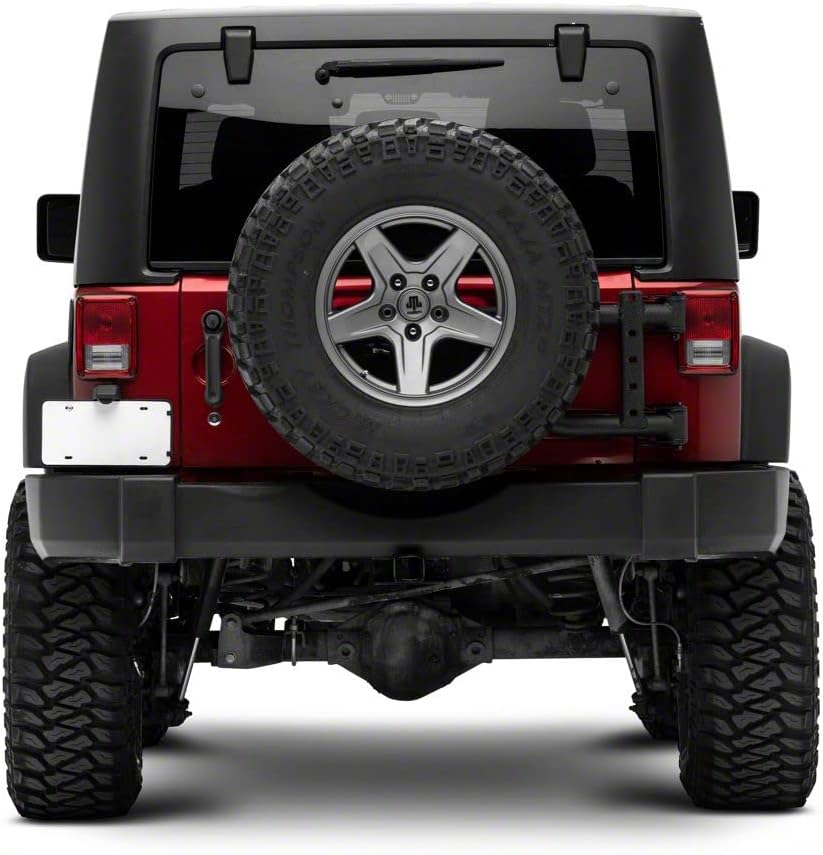 Redrock 4x4 HD Tire Carrier Compatible with OEM Tail Gate Compatible with 07-18 Jeep Wrangler JK