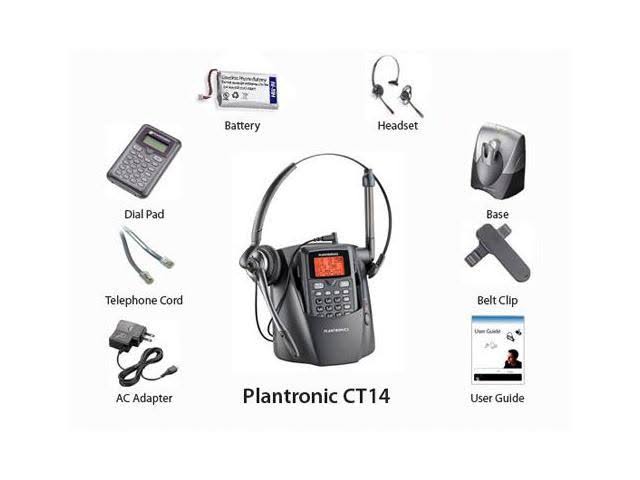 Plantronics Dect 6.0 Cordless Headset Telephone (PLNCT14)