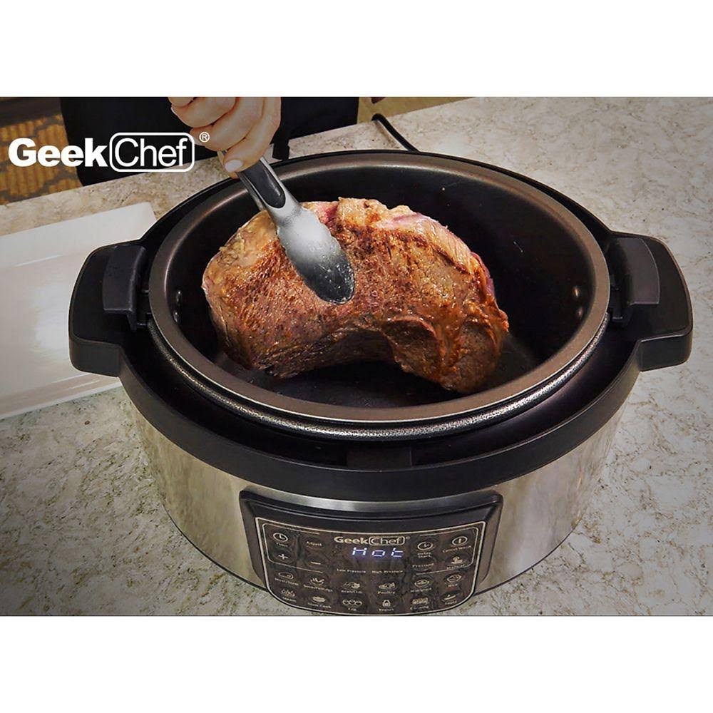 Geek Chef 12 in 1 Electric 8 Quart Oval Pressure Cooker Pot with LCD
